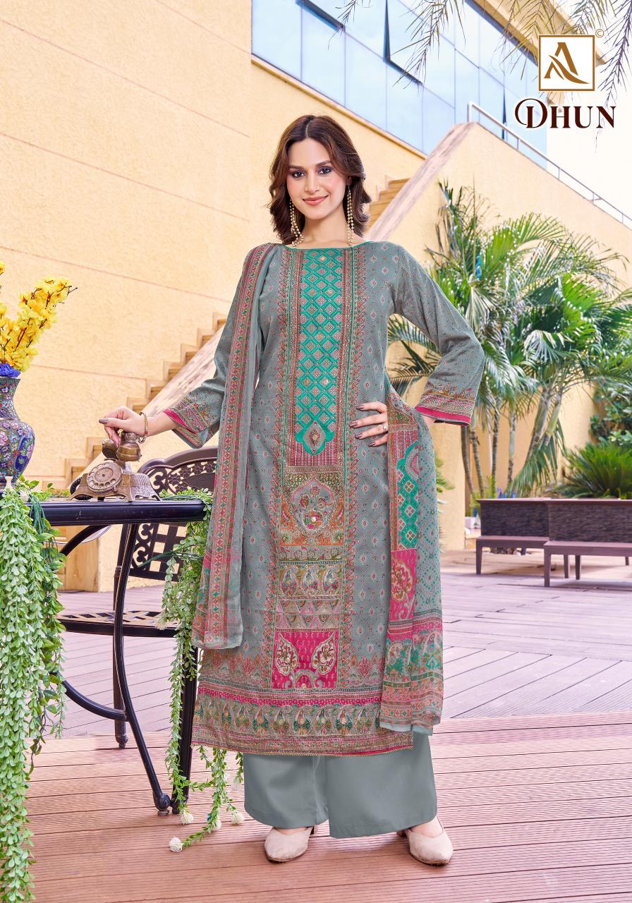 Alok Dhun catalog dress suit material surat