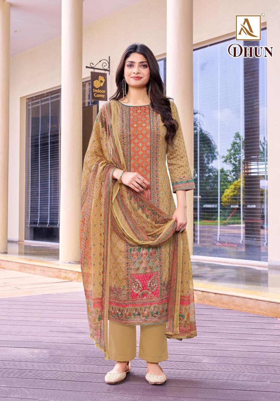 Alok Dhun catalog dress suit material surat