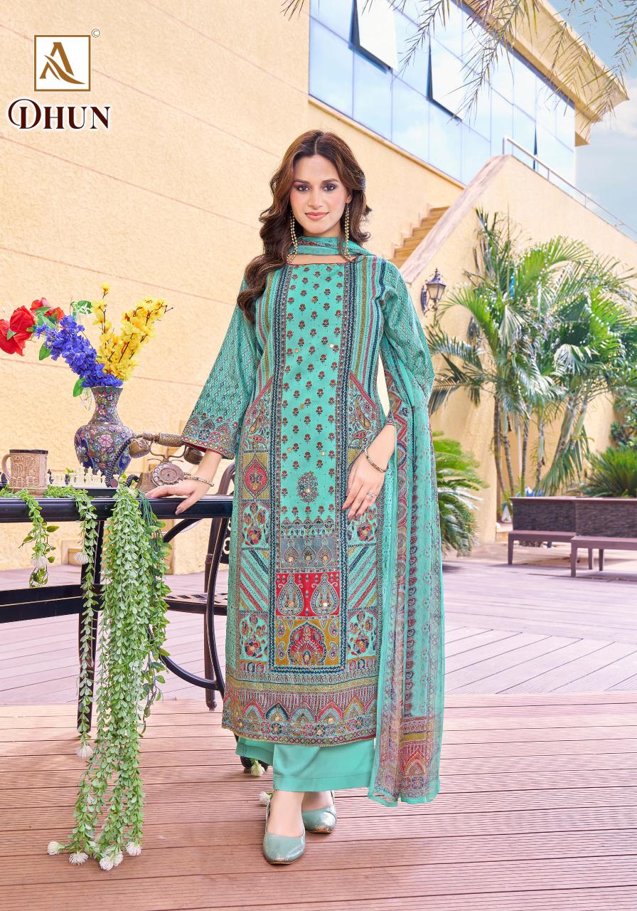 Alok Dhun catalog dress suit material surat
