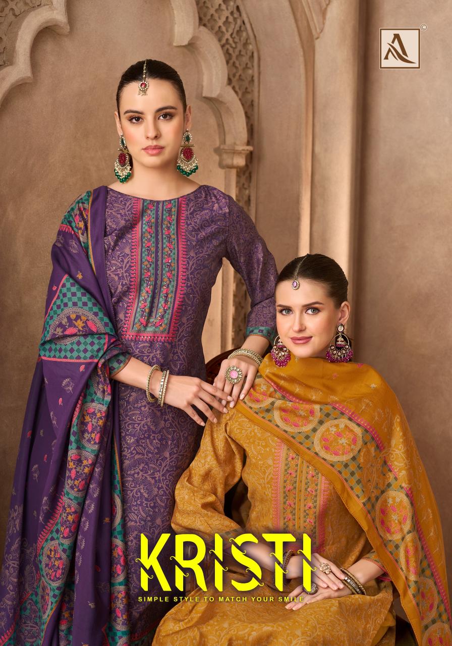 Alok Kristi catalog dress material online from surat 
