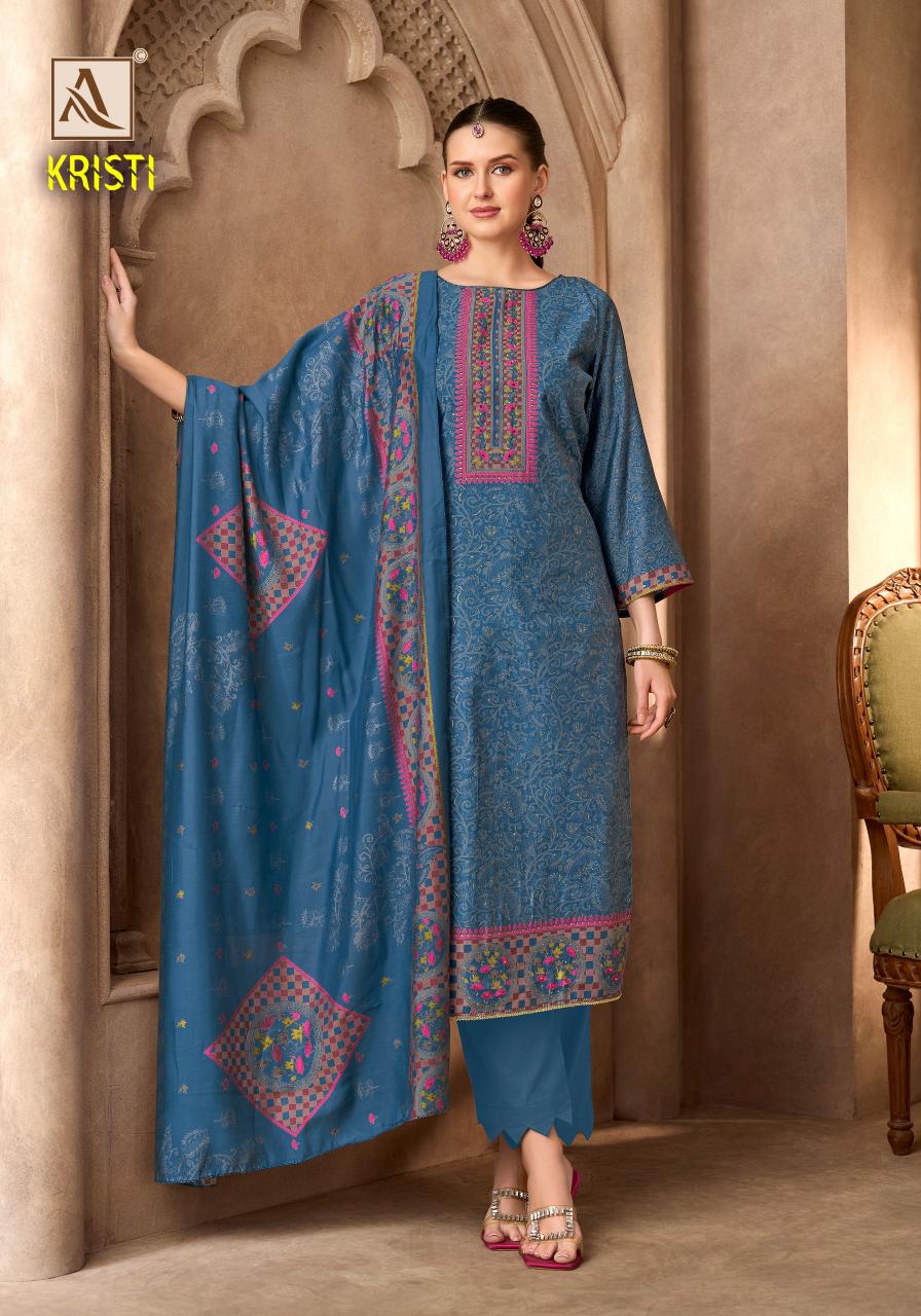 Alok Kristi catalog dress material online from surat 