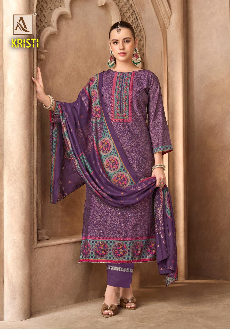 Alok Kristi catalog dress material online from surat 
