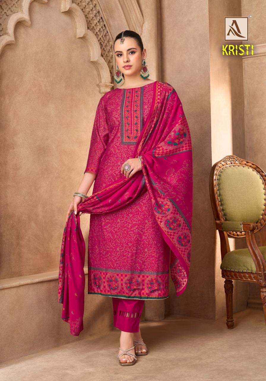 Alok Kristi catalog dress material online from surat 