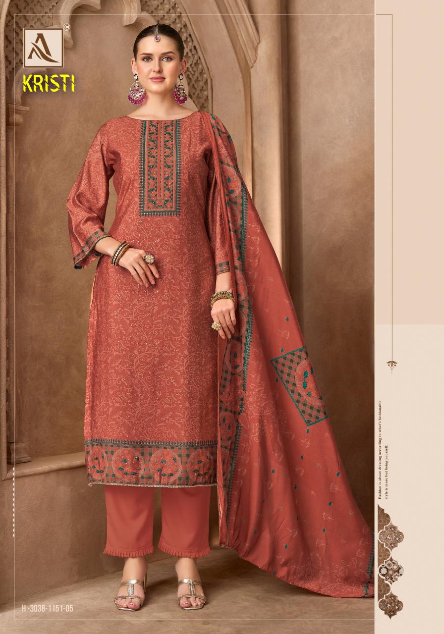 Alok Kristi catalog dress material online from surat 