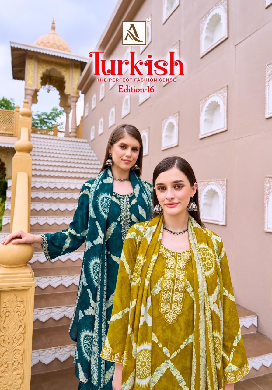 Alok Turkish vol 16 catalog dress materials in surat