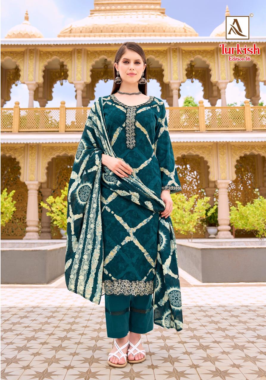 Alok Turkish vol 16 catalog dress materials in surat
