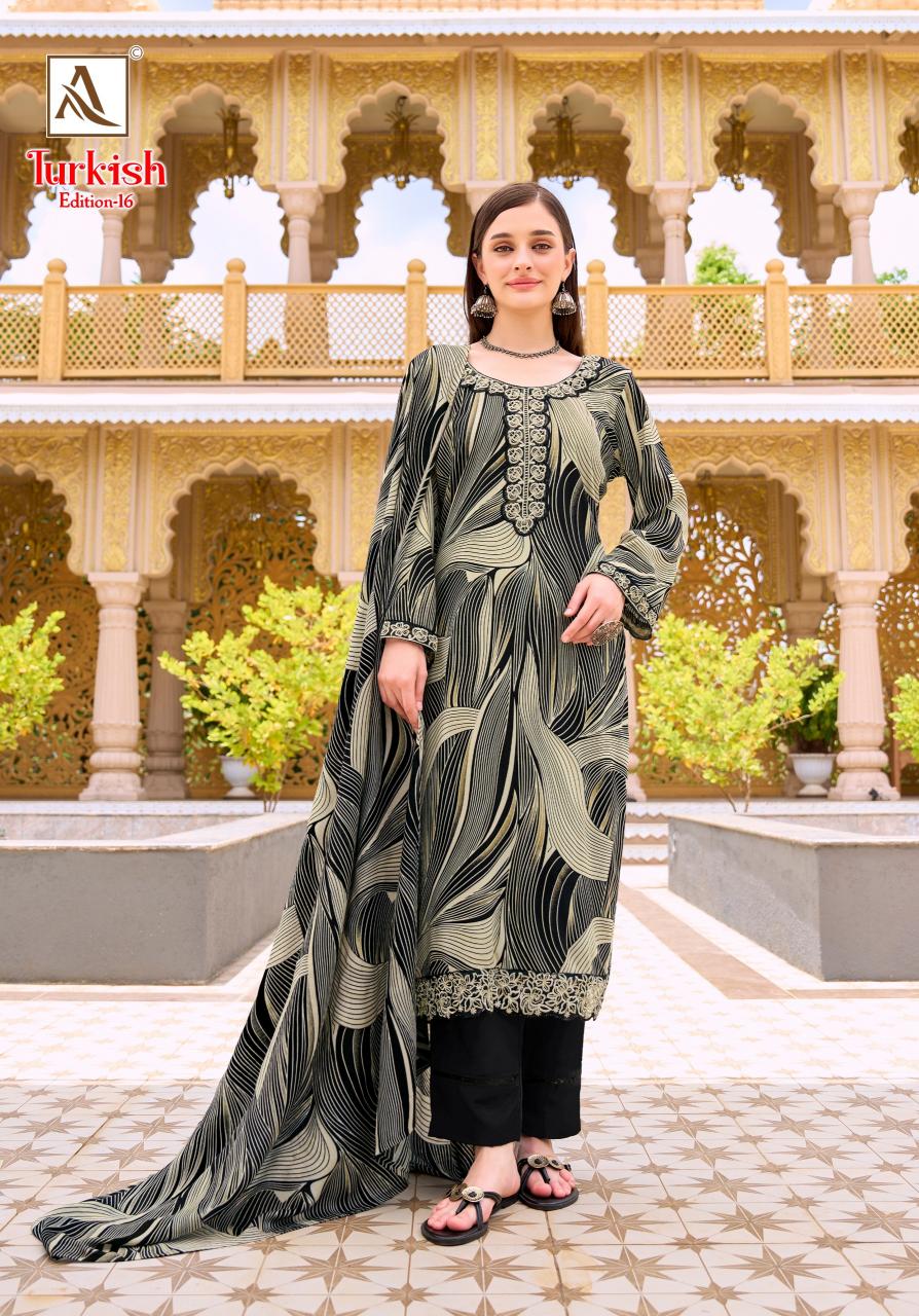 Alok Turkish vol 16 catalog dress materials in surat