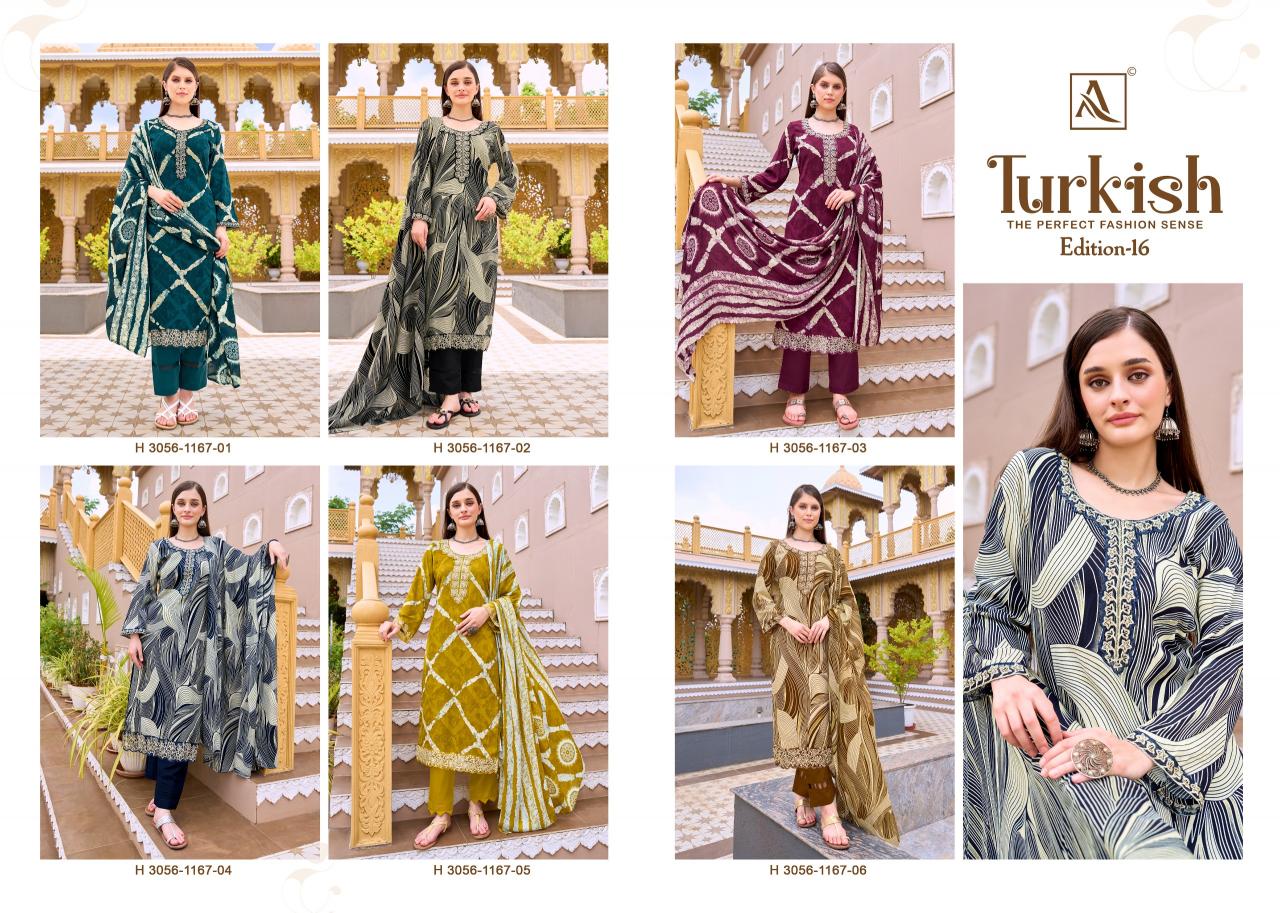Alok Turkish vol 16 catalog dress materials in surat
