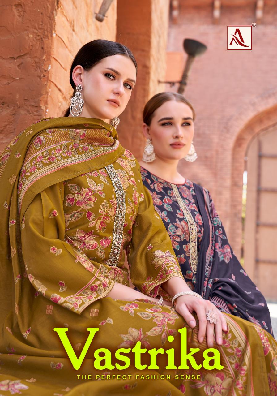Alok Vastrika catalog famous dress material shop in surat