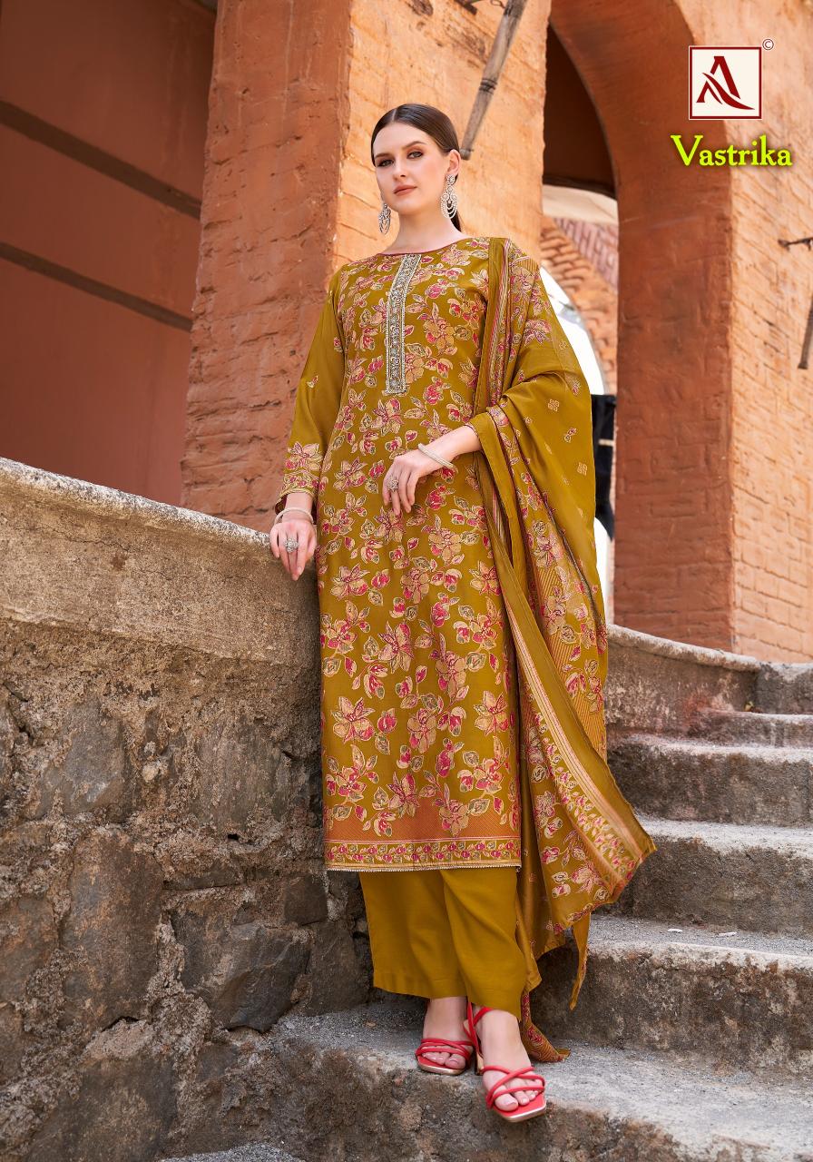 Alok Vastrika catalog famous dress material shop in surat