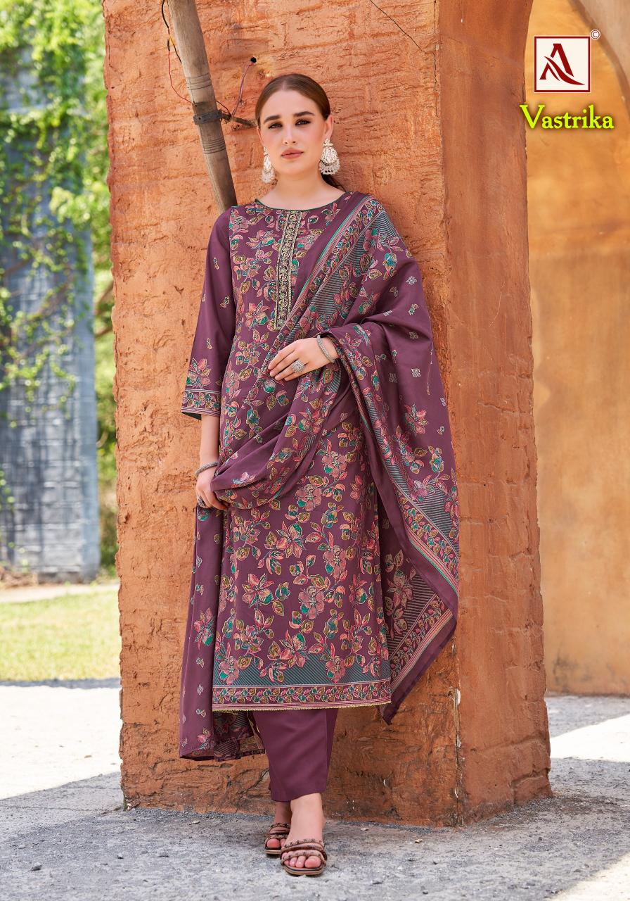Alok Vastrika catalog famous dress material shop in surat