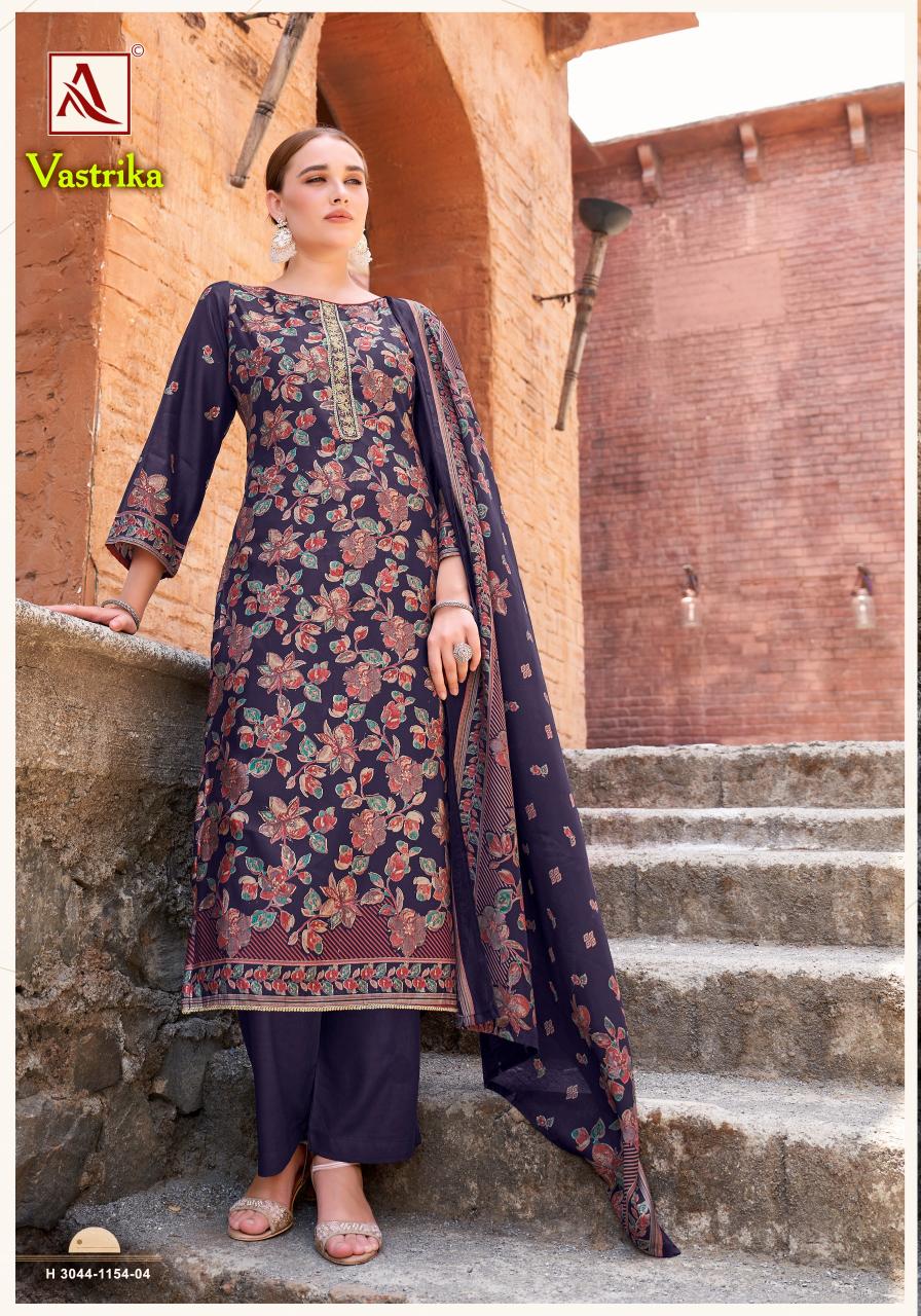 Alok Vastrika catalog famous dress material shop in surat