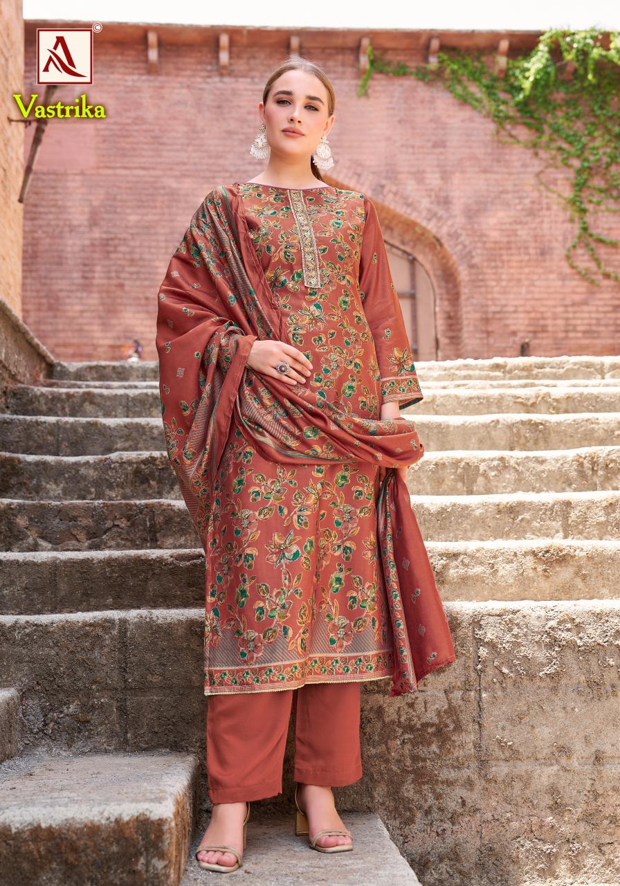 Alok Vastrika catalog famous dress material shop in surat