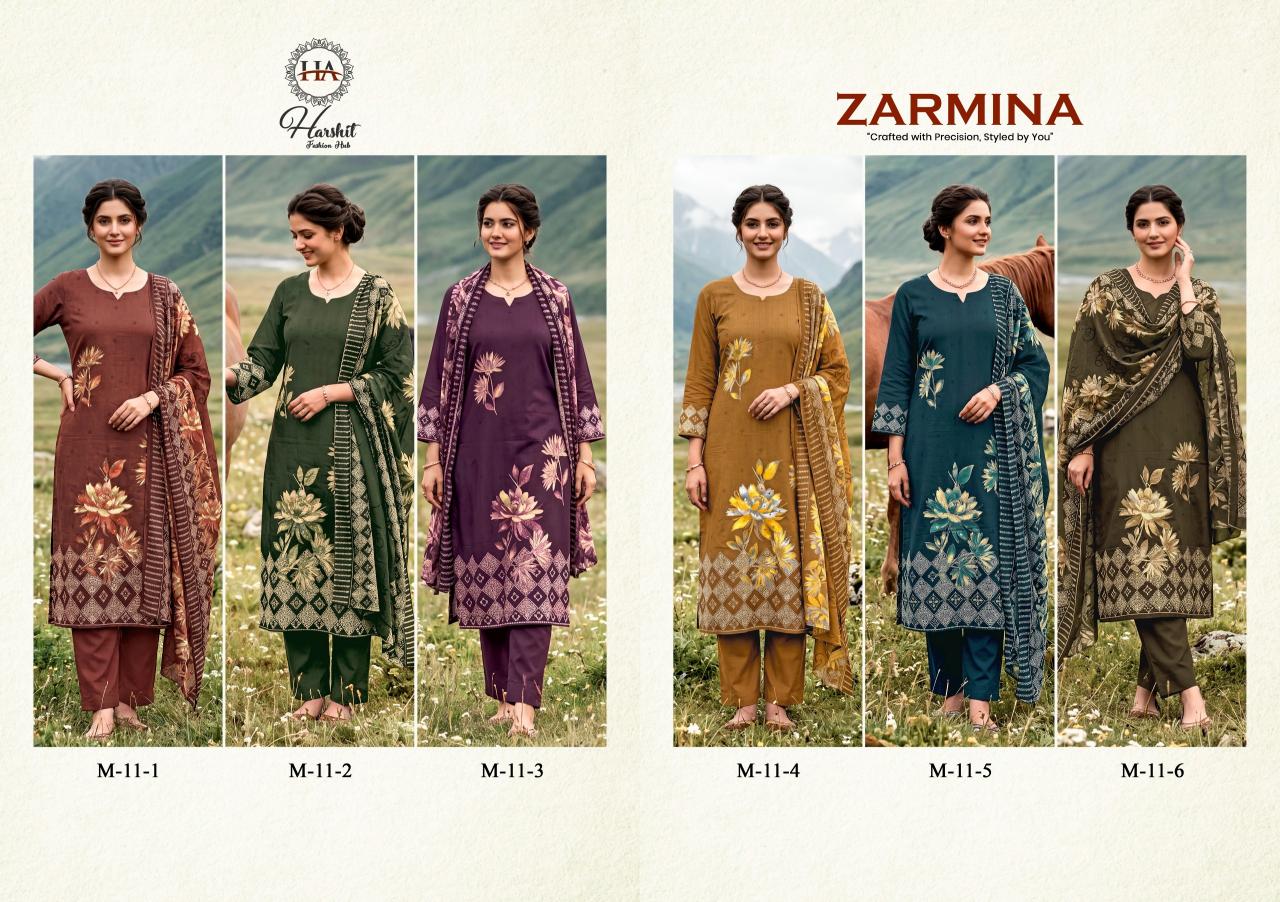 Alok Zarmina catalog dress materials from surat online shopping