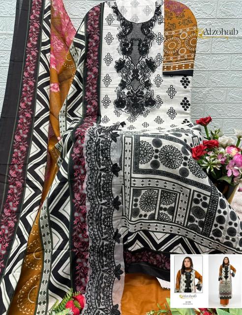 Alzohaib Az Zaynah Vol 2 catalog Chiffon Dupatta pakistani suits in surat