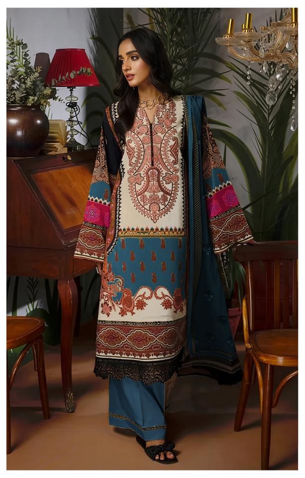 Alzohaib Az Zaynah Vol 2 catalog Cotton Dupatta pakistani suits wholesalers in surat