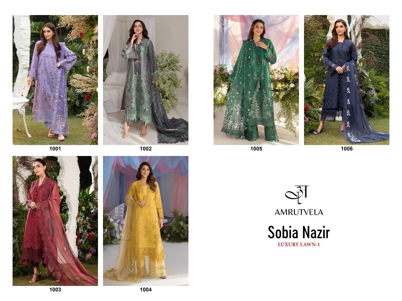 Amrutvela Sobia Nazir Lawn pakistani suits wholesale in bangladesh