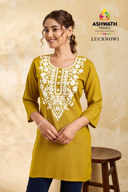 Ashwath Lucknowi catalog wholesale kurtis in surat sushira