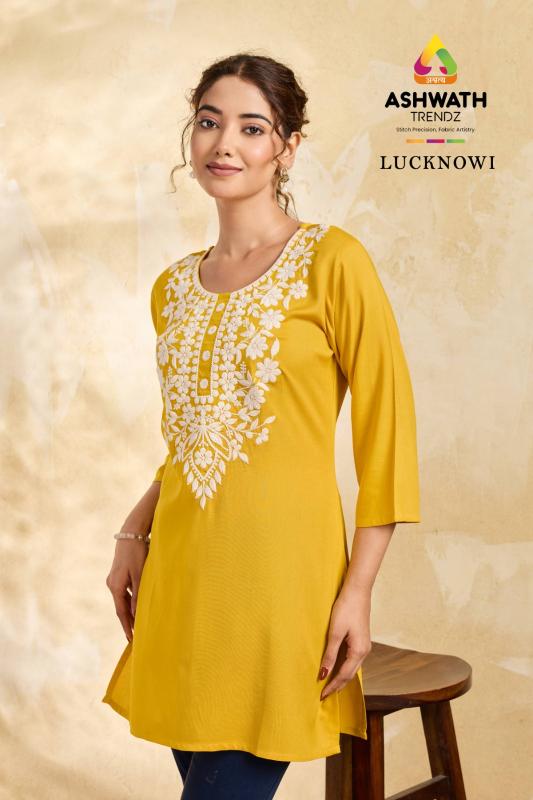 Ashwath Lucknowi catalog wholesale kurtis in surat sushira