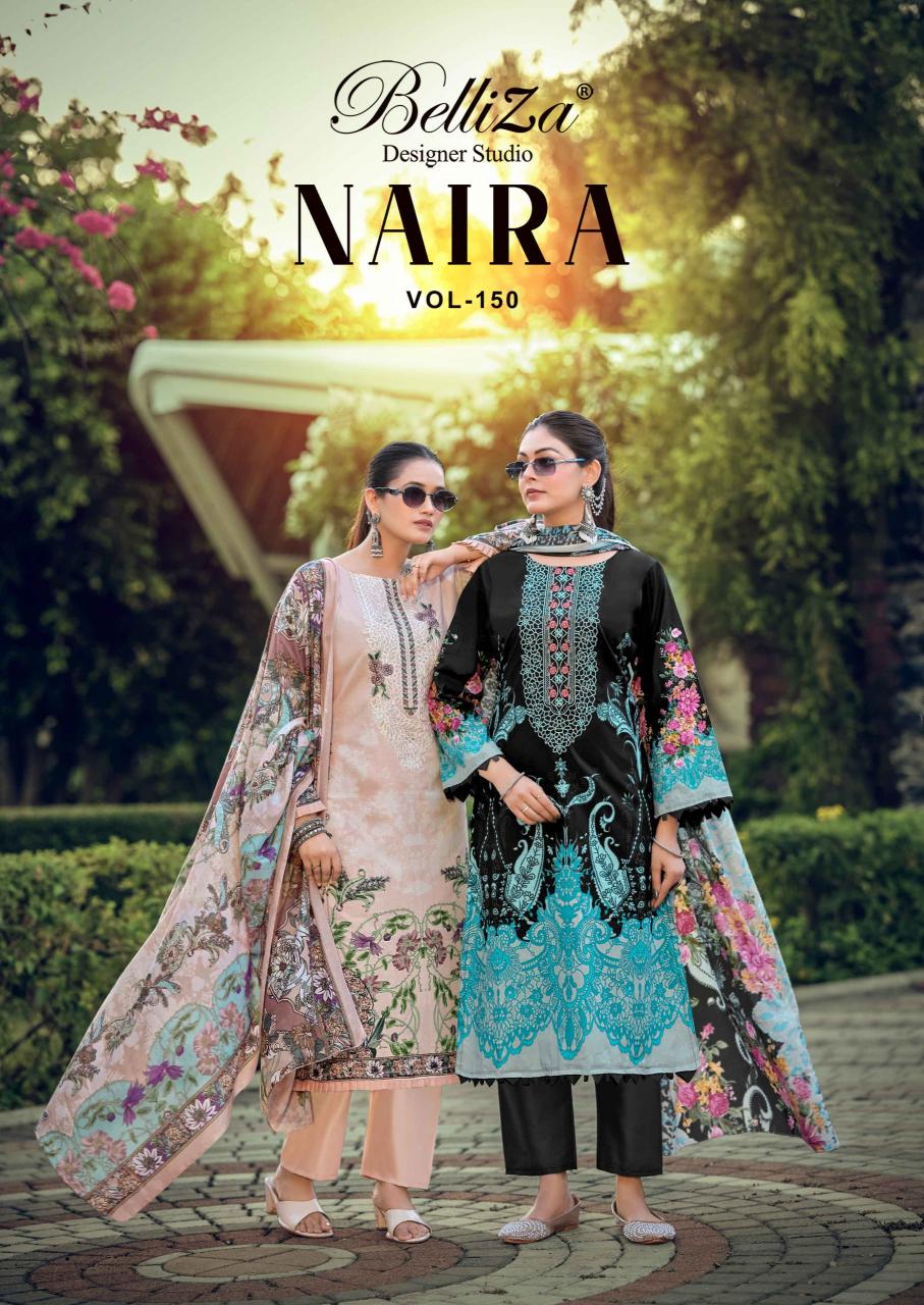 Belliza Naira Vol 150 catalog dress material with price in surat