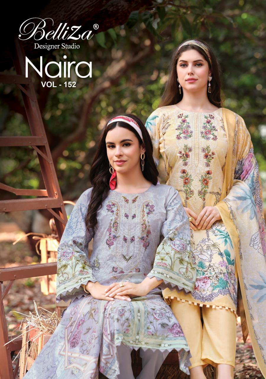 Belliza Naira Vol 152 catalog surat mumbai dress materials for sales