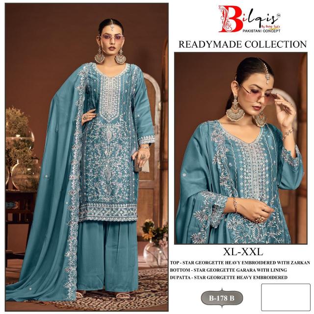 Bilqis B 178 catalog pakistani wholesale suits delhi