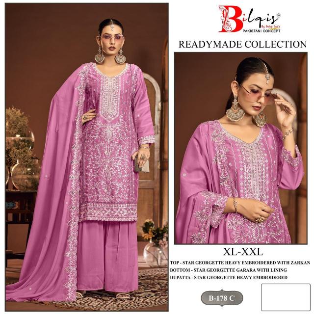 Bilqis B 178 catalog pakistani wholesale suits delhi