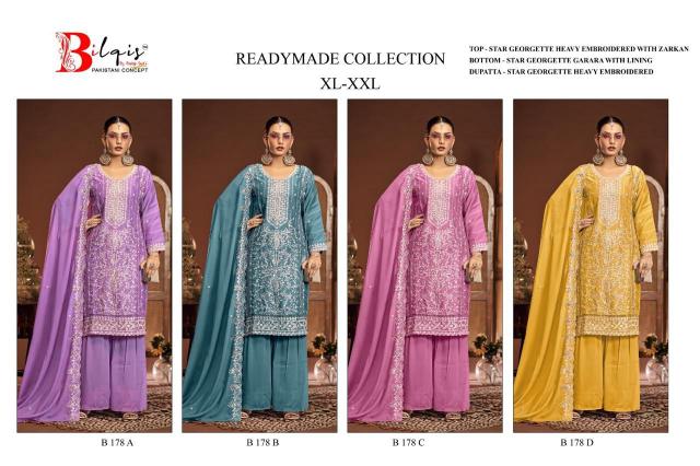 Bilqis B 178 catalog pakistani wholesale suits delhi