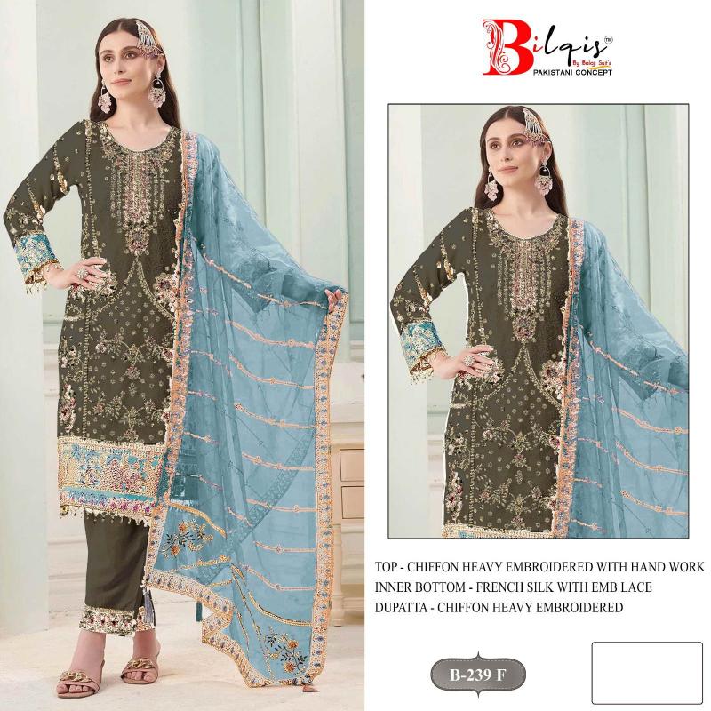 Bilqis B 239 E TO H catalog pakistani suits wholesale suppliers in delhi