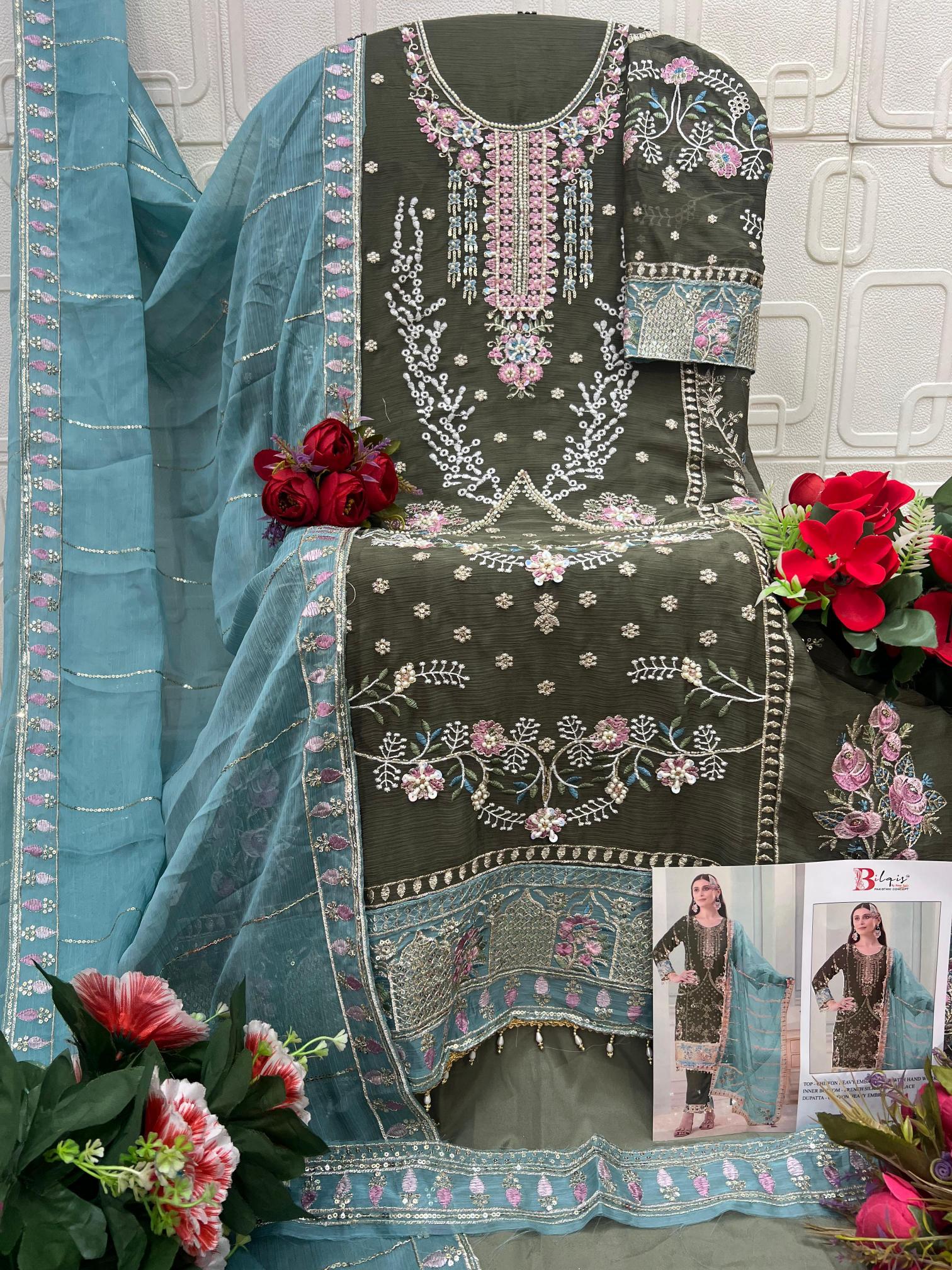 Bilqis B 239 E TO H catalog pakistani suits wholesale suppliers in delhi