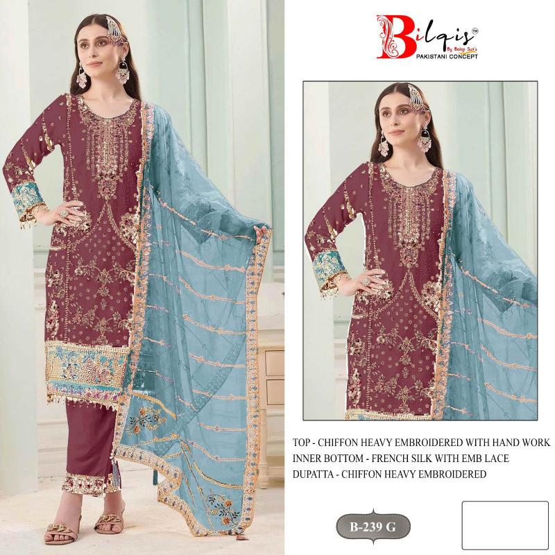 Bilqis B 239 E TO H catalog pakistani suits wholesale suppliers in delhi