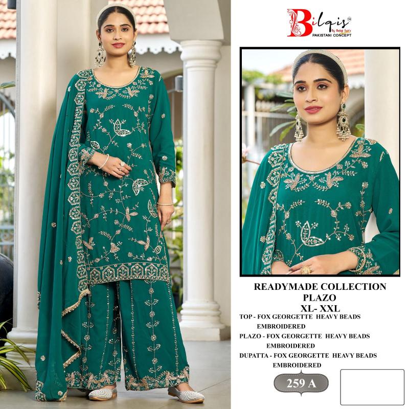 Bilqis B 259 A TO D catalog pakistani designer suits wholesale