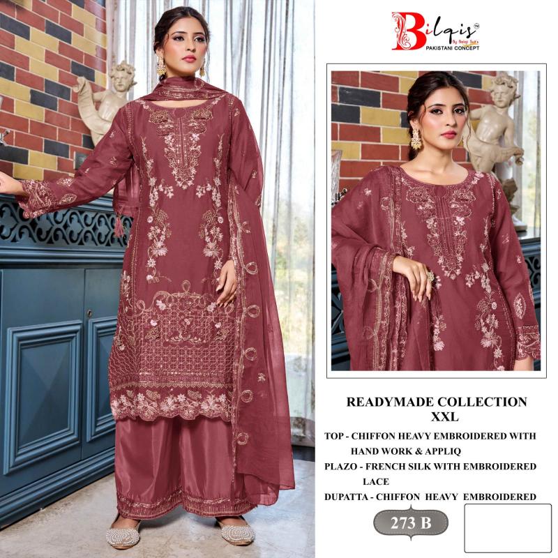 Bilqis B 273 A TO D catalog pakistani designer suits wholesale