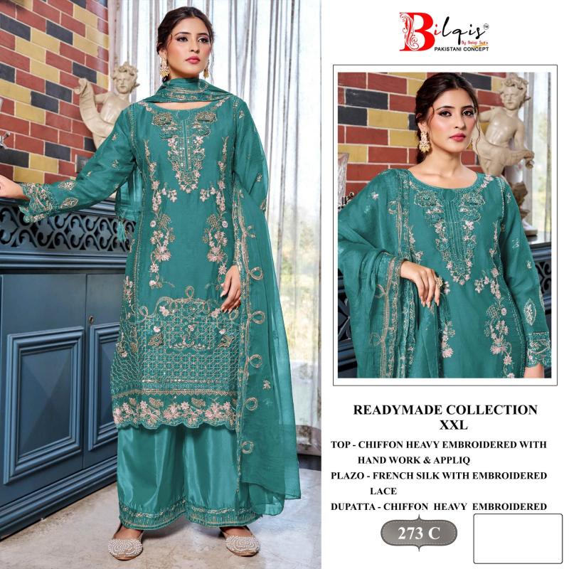 Bilqis B 273 A TO D catalog pakistani designer suits wholesale