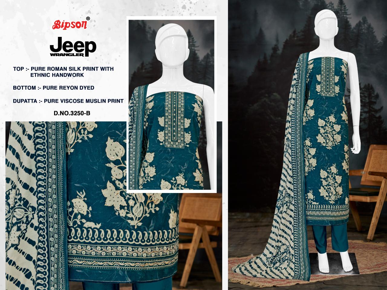 Bipson Jeep Wranglar 3250 catalog wholesale salwar kameez catalogs