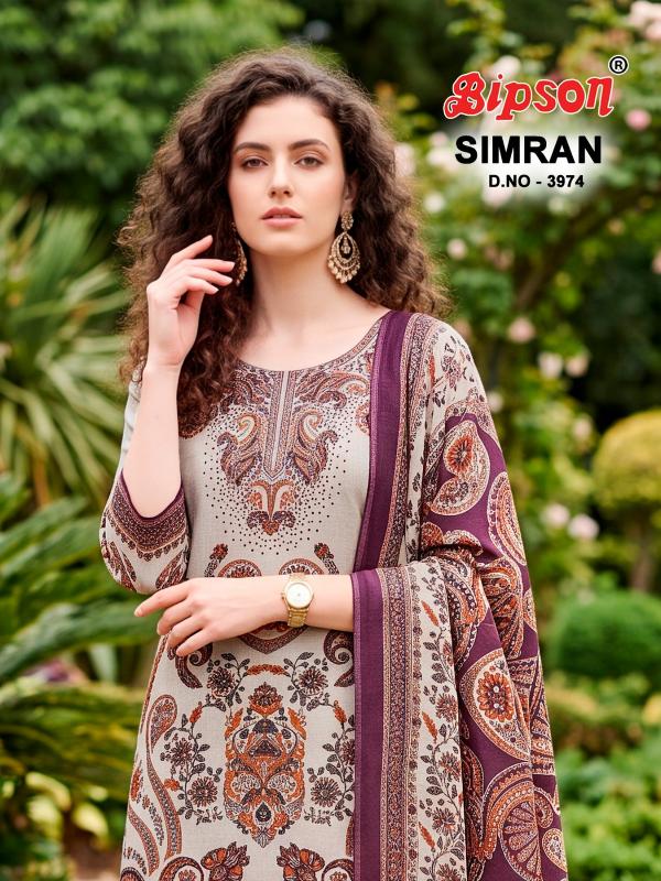 Bipson Simran 3974 catalog wholesale salwar kameez catalogue with price