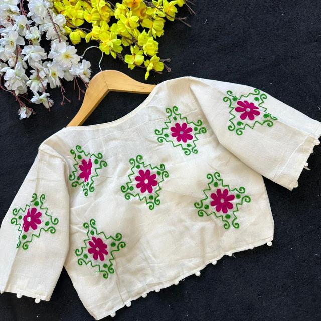 Blousewala khadi cotton vol 13 catalog redymade cotton blouse