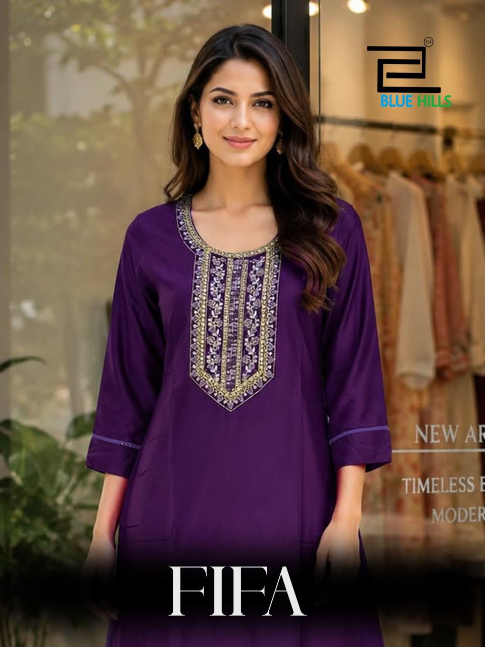 Blue Hills Fifa catalog amyra kurti wholesale