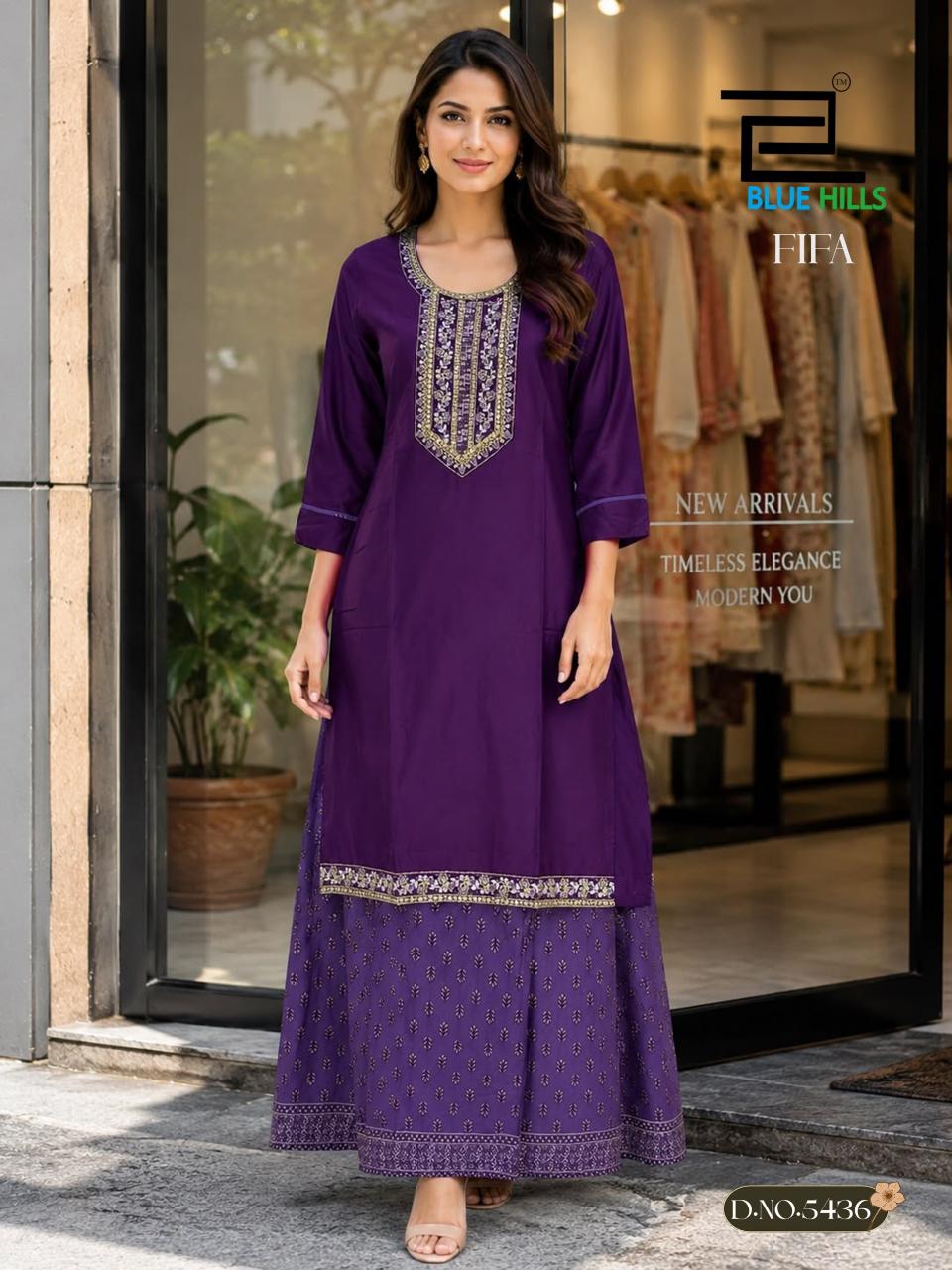 Blue Hills Fifa catalog amyra kurti wholesale