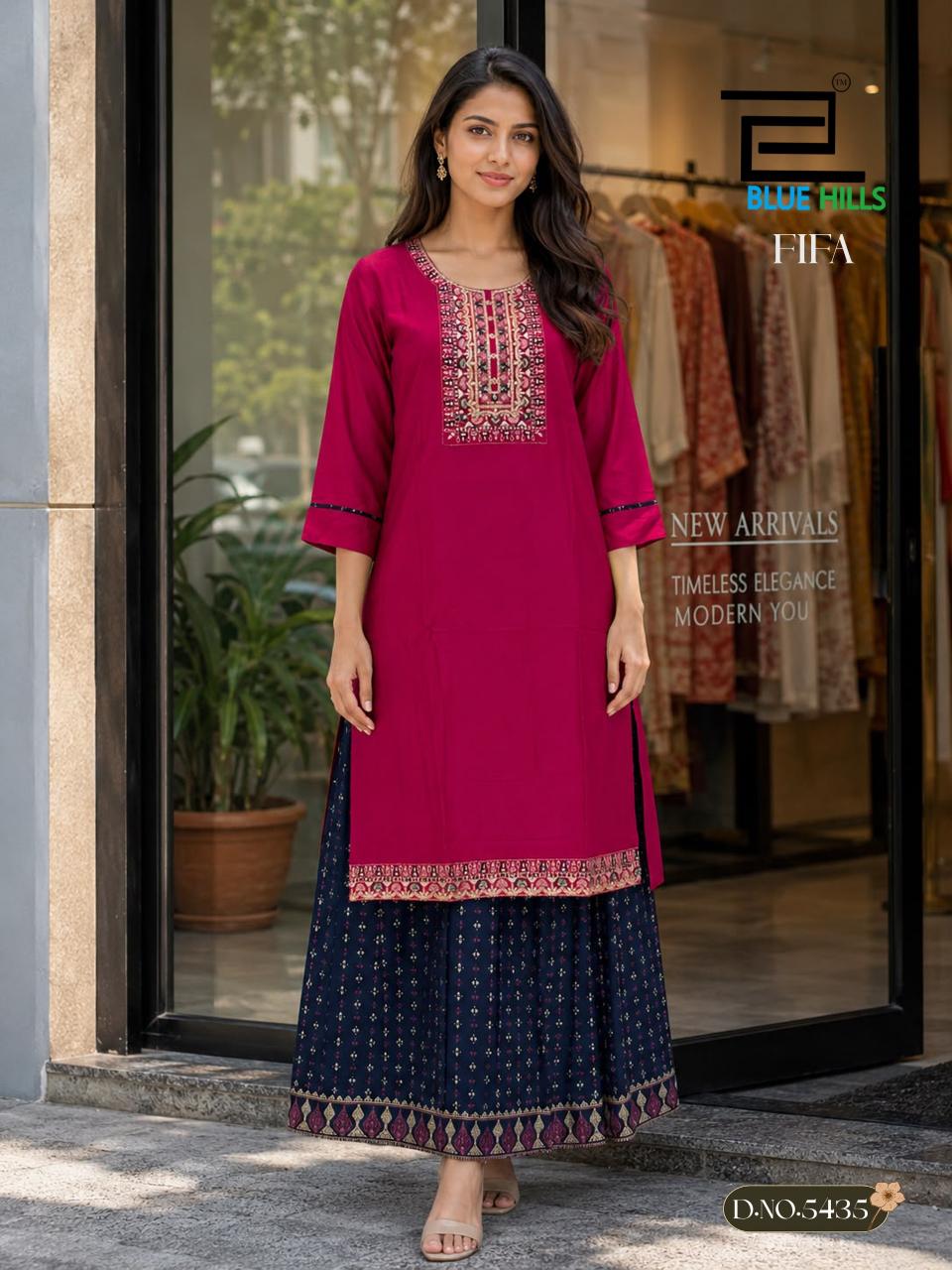 Blue Hills Fifa catalog amyra kurti wholesale