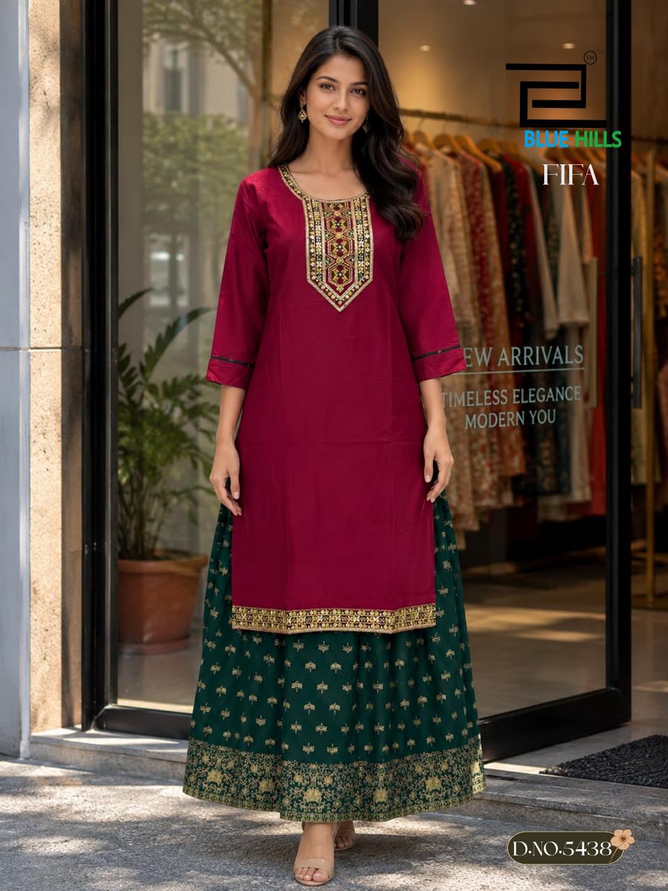 Blue Hills Fifa catalog amyra kurti wholesale