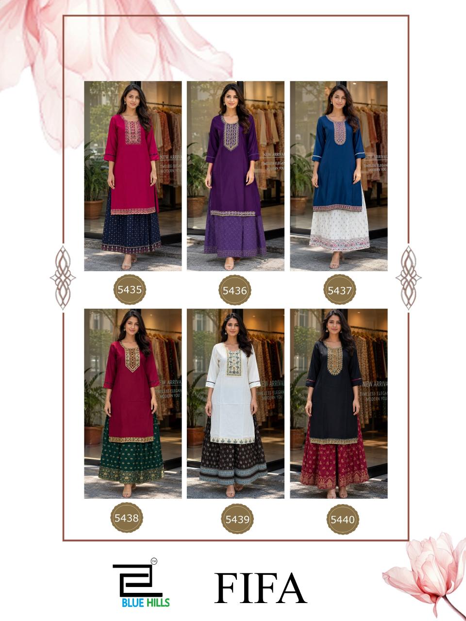 Blue Hills Fifa catalog amyra kurti wholesale