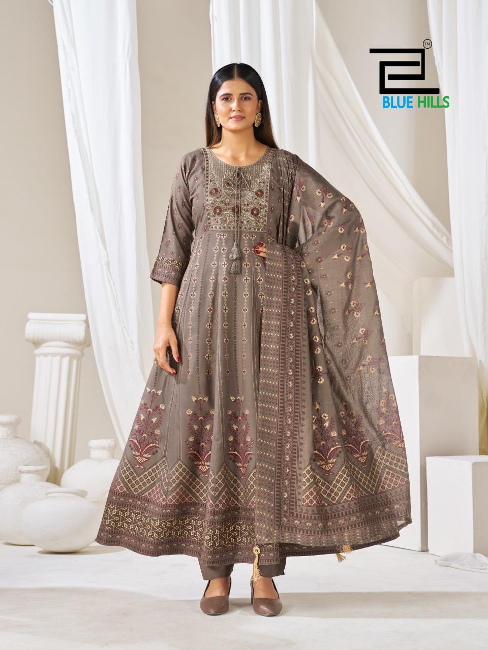 BLue Hills Huma vol 5 0.1 catalog wholesale kurti udghatan
