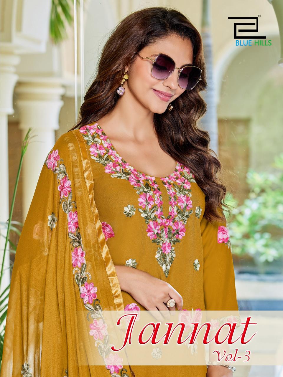 Blue Hills Jannat vol 3 catalog wholesale shop for kurtis