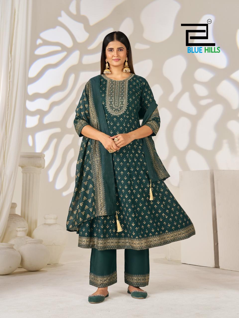Blue Hills Light Of Festival catalog best designer kurtis wholesale
