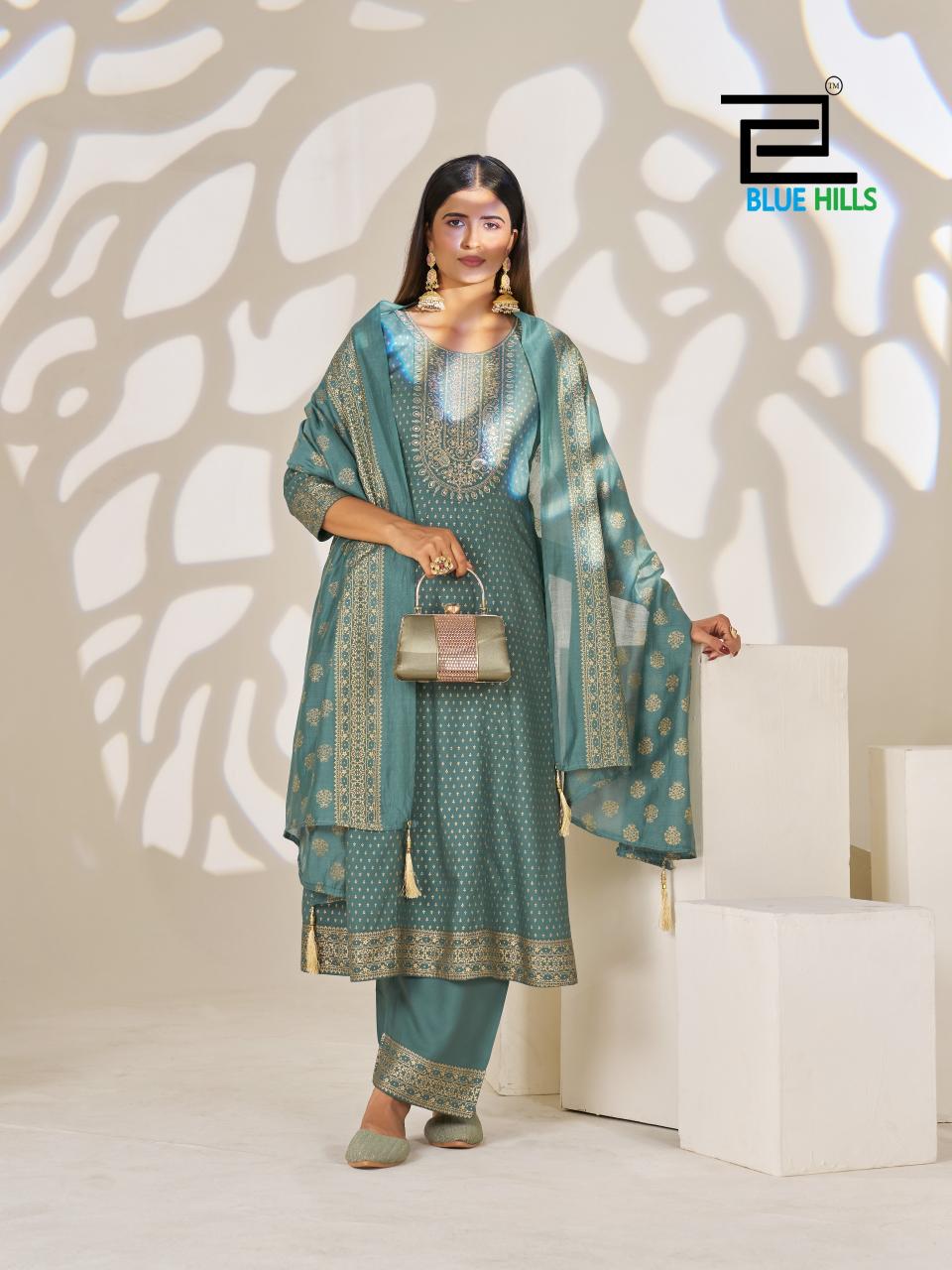 Blue Hills Light Of Festival catalog best designer kurtis wholesale