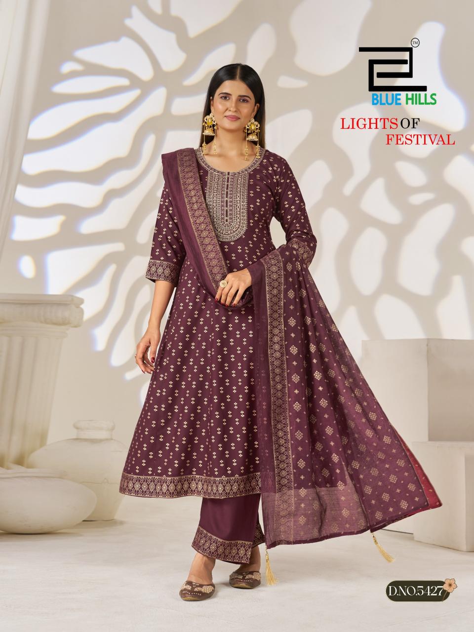 Blue Hills Light Of Festival catalog best designer kurtis wholesale