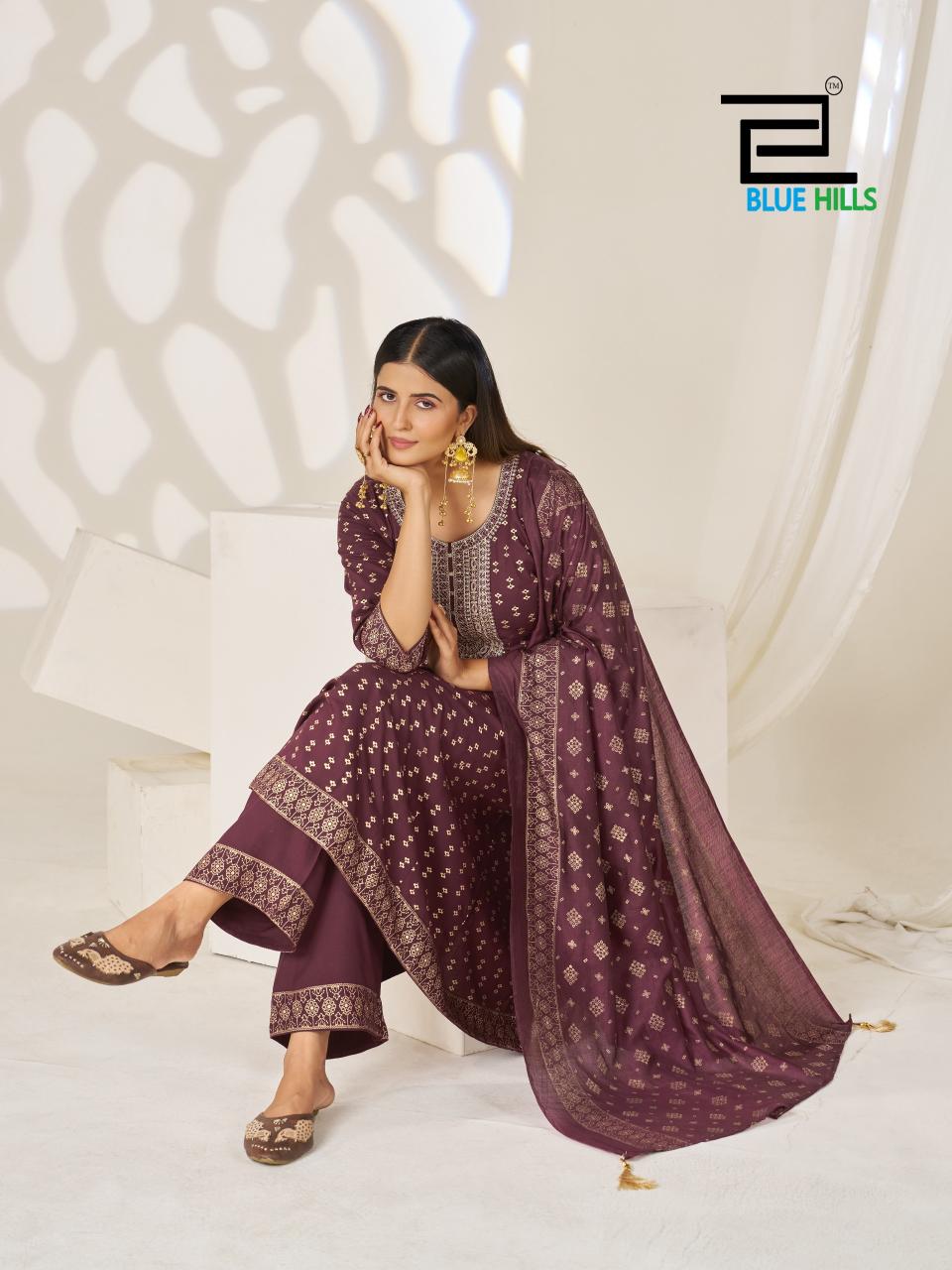 Blue Hills Light Of Festival catalog best designer kurtis wholesale