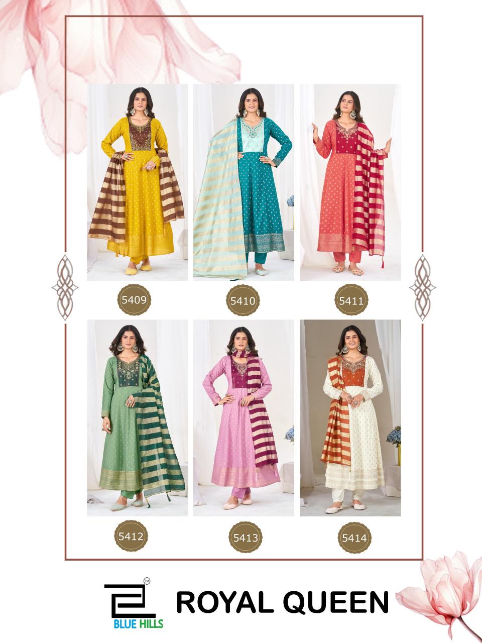 Blue Hills Royal Queen vol 2 catalog kurti wholesaler in karol bagh