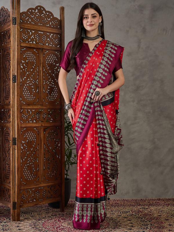 Dazira Ajrakh Luxe vol 3 catalog Ajrakh sarees wholesale price